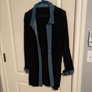 a.n.a Black and Blue Women's Sweater